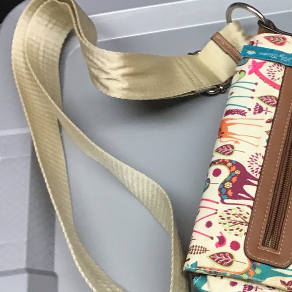 LILY BLOOM  cross body bag Zippers, bucket bag, 1 strap, adjustable, flap - Picture 7 of 7